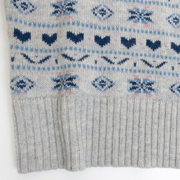 Toad & Co Women's Cazadero Crew Sweater Heather Gray Heart - Picture 8 of 14